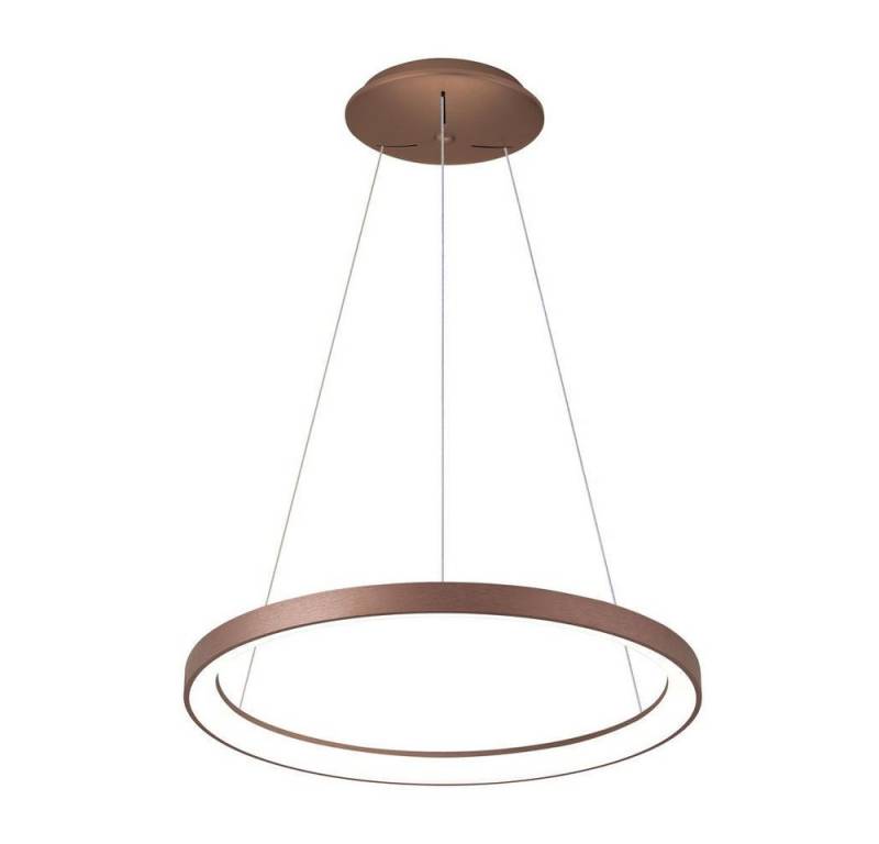 click-licht LED Pendelleuchte LED Pendelleuchte Merope 400 in Braun 30W 2200lm, keine Angabe, Leuchtmittel enthalten: Ja, fest verbaut, LED, warmweiss, Hängeleuchte von click-licht