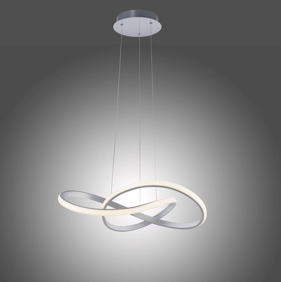 click-licht LED Pendelleuchte MARIA, Farbe: Aluminium, :, Leuchtmittel enthalten: Ja, fest verbaut, LED,, Warmweiß click-licht LED Pendelleuchte MARIA, Farbe: Aluminium, :, Leuchtmittel enthalten: Ja, fest verbaut, LED,, Warmweiß von click-licht