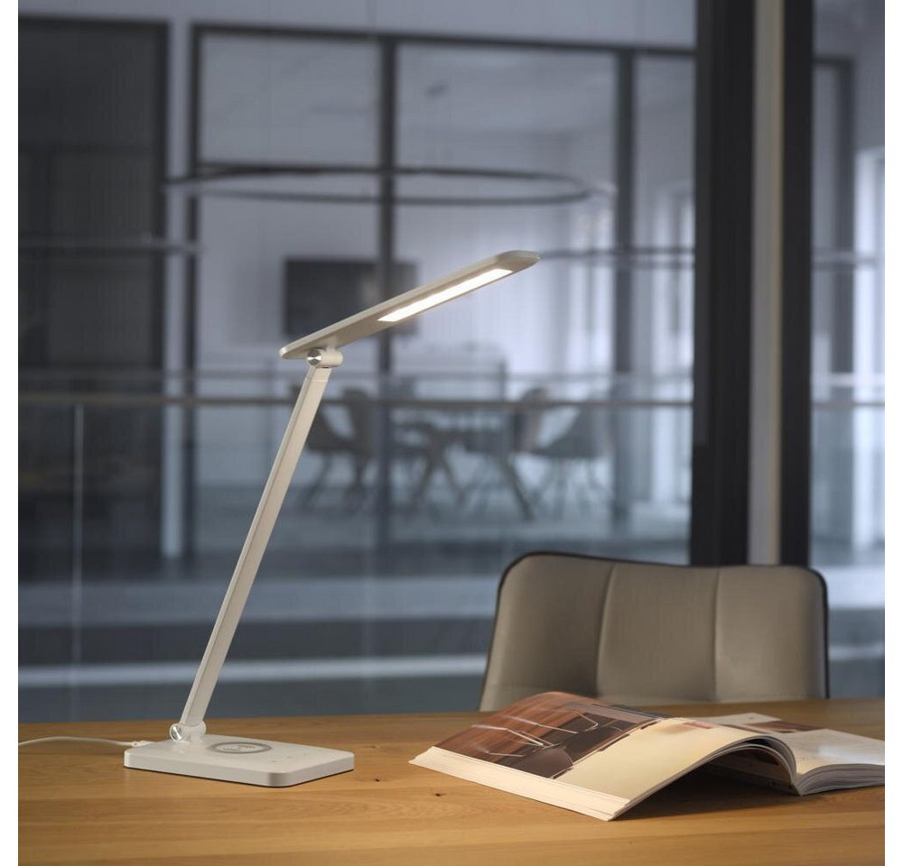 click-licht LED Schreibtischlampe FLORENTINA, Farbe: Weiß, Ja, fest verbaut, Extra-Warmweiß click-licht LED Schreibtischlampe FLORENTINA, Farbe: Weiß, Ja, fest verbaut, Extra-Warmweiß von click-licht