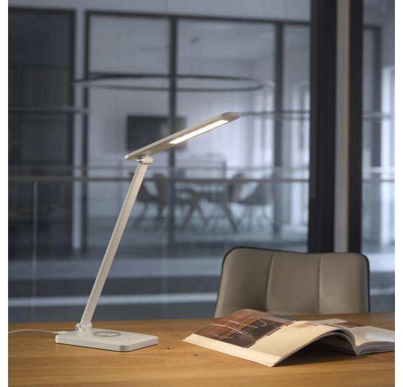 click-licht LED Schreibtischlampe FLORENTINA, Farbe: Weiß, Ja, fest verbaut, Extra-Warmweiß click-licht LED Schreibtischlampe FLORENTINA, Farbe: Weiß, Ja, fest verbaut, Extra-Warmweiß von click-licht