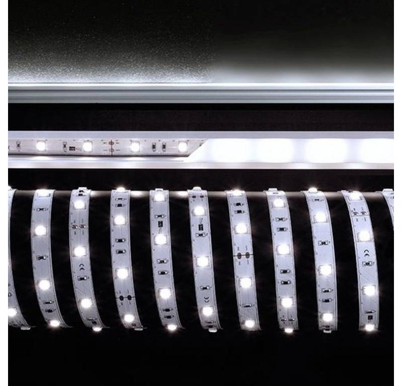 click-licht LED Stripe Flexibler LED-Stripe in tageslichtweiß, 10000 mm, 24 V, 1-flammig, LED Streifen von click-licht