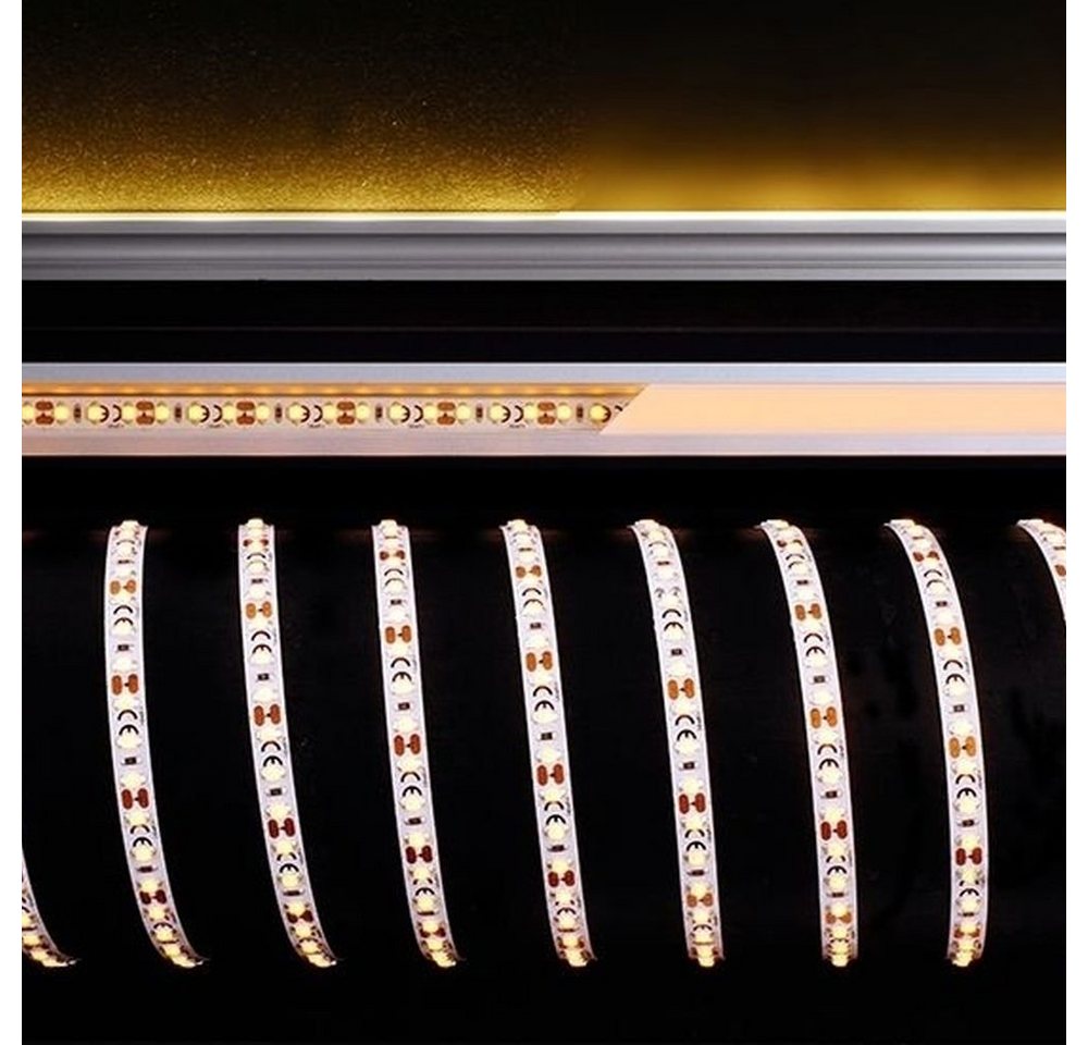 click-licht LED Stripe LED Stripe 3528-120-12V-Amber-5M in Weiß 180lm, 1-flammig, LED Streifen von click-licht