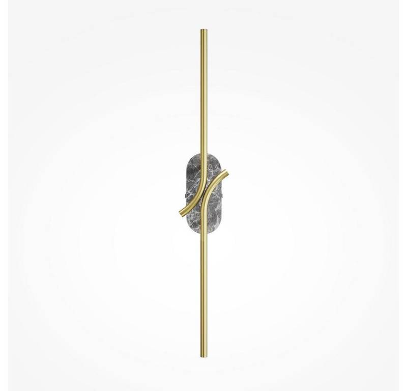 click-licht LED Wandleuchte LED Wandleuchte Renaissance in Messing und Marmor 2x 3W 170lm, keine Angabe, Leuchtmittel enthalten: Ja, fest verbaut, LED, warmweiss, Wandleuchte von click-licht