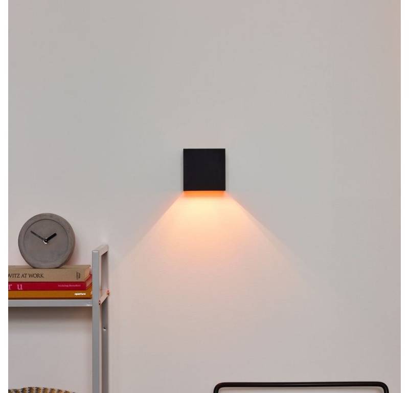 click-licht LED Wandleuchte Xio, Farbe: schwarz, Ausführung: eckig, Leuchtmittel enthalten: Ja, LED,, Extra-Warmweiß von click-licht