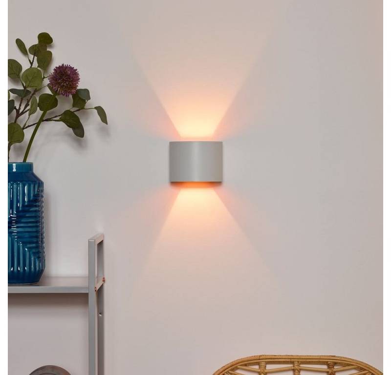 click-licht LED Wandleuchte Xio, Farbe: weiß, Ausführung: rund, Leuchtmittel enthalten: Ja, LED,, Extra-Warmweiß von click-licht
