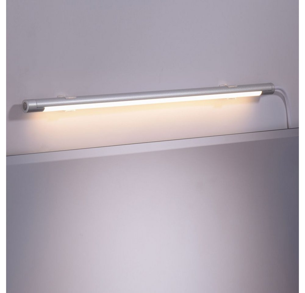 click-licht Spiegelleuchte LED Spiegelleuchte Kim in Aluminium mit Saugnäpfen und Touch-Funkiton, keine Angabe, Leuchtmittel enthalten: Ja, fest verbaut, LED, warmweiss, Badezimmerlampen, Badleuchte, Lampen für das Badezimmer von click-licht