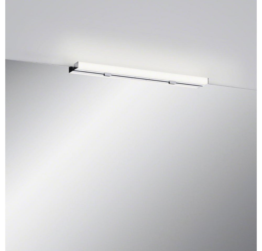 click-licht Spiegelleuchte LED Spiegelleuchte Lado-S in Chrom 12W 1040lm IP44, keine Angabe, Leuchtmittel enthalten: Ja, fest verbaut, LED, warmweiss, Badezimmerlampen, Badleuchte, Lampen für das Badezimmer von click-licht