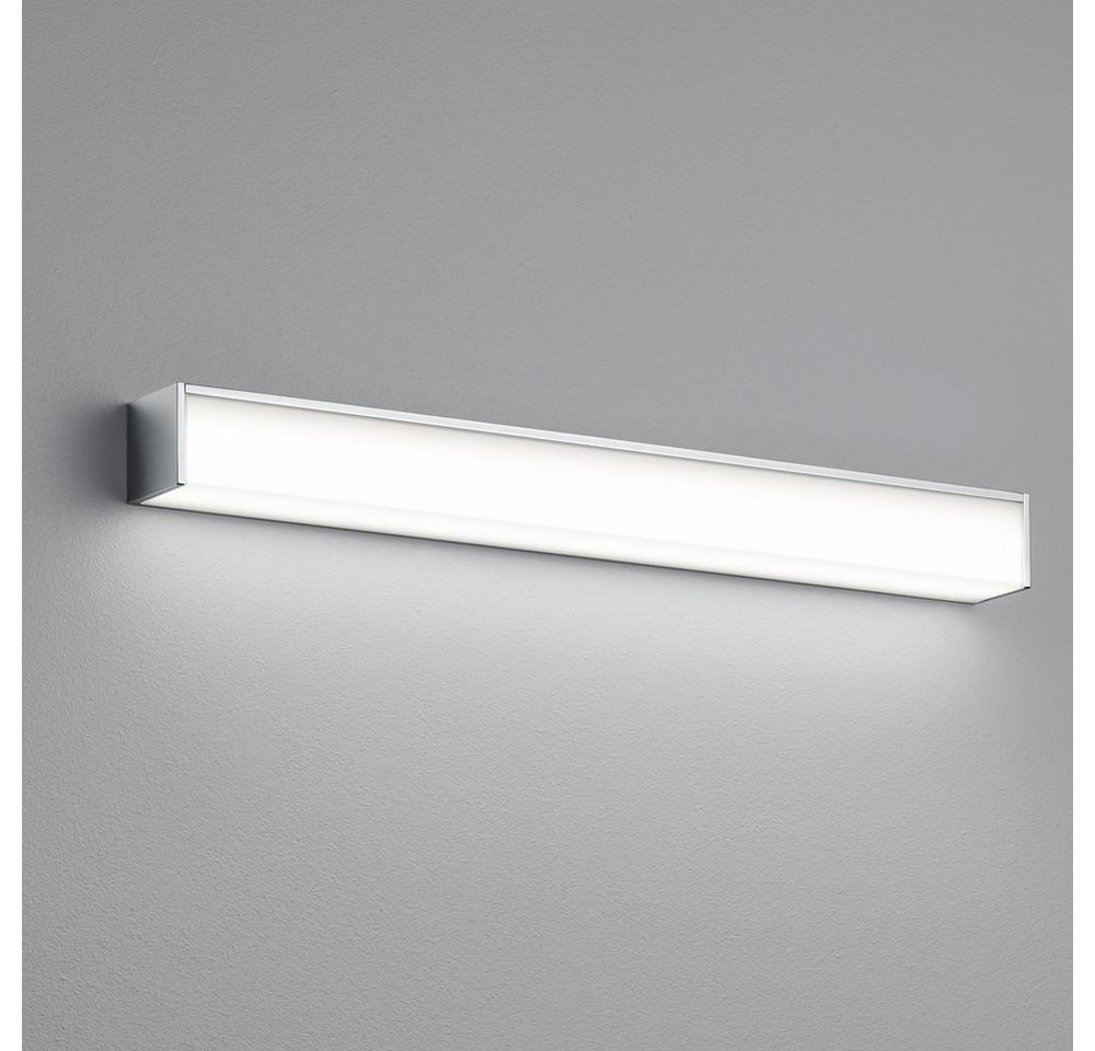 click-licht Spiegelleuchte LED Wandleuchte Nok in Chrom und Transparent-satiniert 16W 1730lm IP44, keine Angabe, Leuchtmittel enthalten: Ja, fest verbaut, LED, warmweiss, Badezimmerlampen, Badleuchte, Lampen für das Badezimmer von click-licht