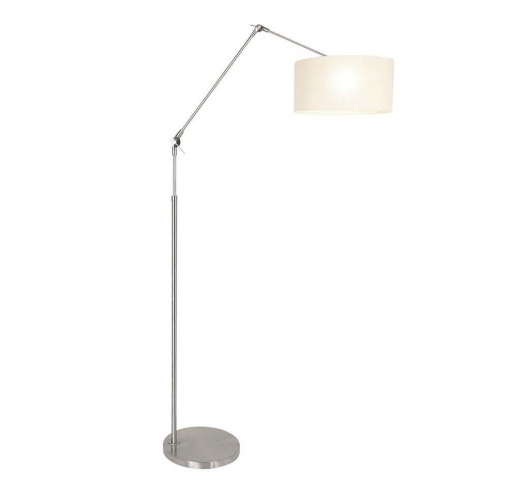 click-licht Stehlampe Stehleuchte Prestige Chic in Silber und Weiß-matt E27 400mm, keine Angabe, Leuchtmittel enthalten: Nein, warmweiss, Stehlampe, Standlampe von click-licht