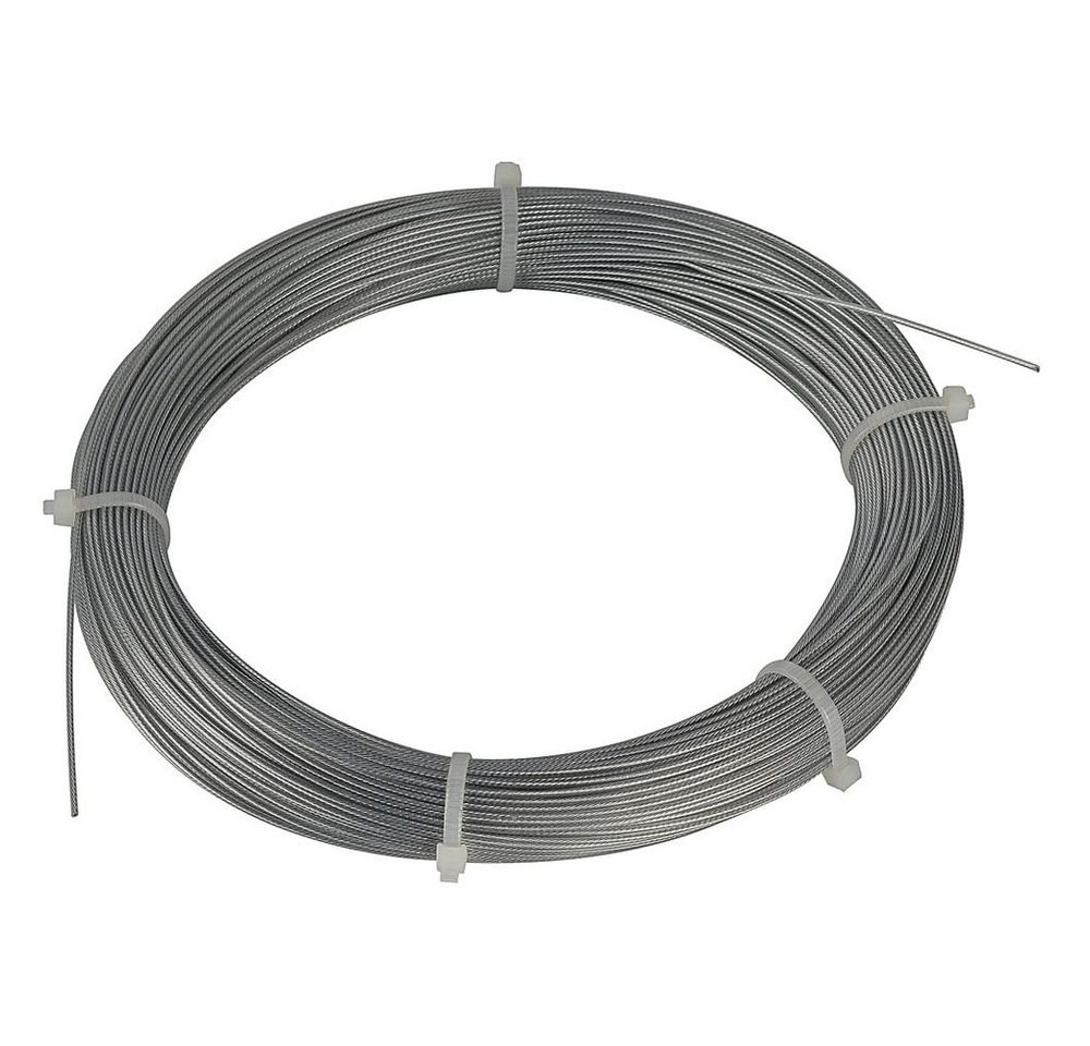 Kunstbaum Stahlseil 0,75mm mit PVC-Ummantelung, 100m Ring, verzinkt, SLV, Weiteres Zubehör von SLV