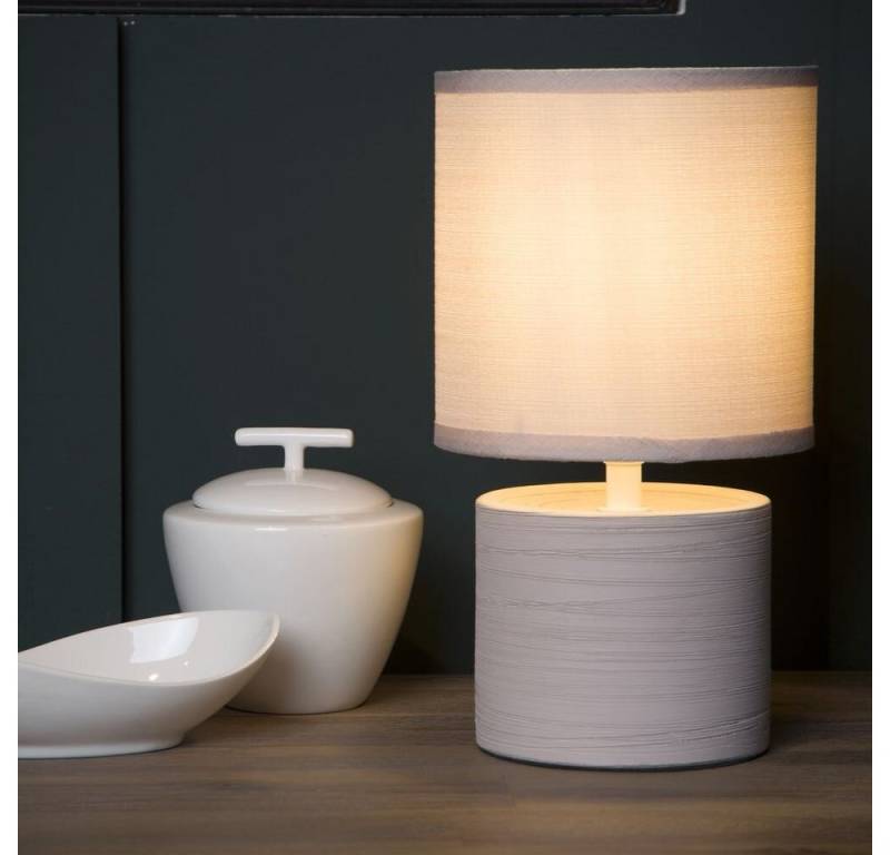 click-licht Tischleuchte Greasby, Farbe: creme, :, kein Leuchtmittel enthalten, 2700 von click-licht
