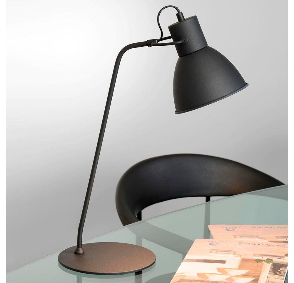 click-licht Tischleuchte Schreibtischleuchte Shadi in schwarz, E14, keine Angabe, Leuchtmittel enthalten: Nein, warmweiss, Tischleuchte, Nachttischlampe, Tischlampe von click-licht