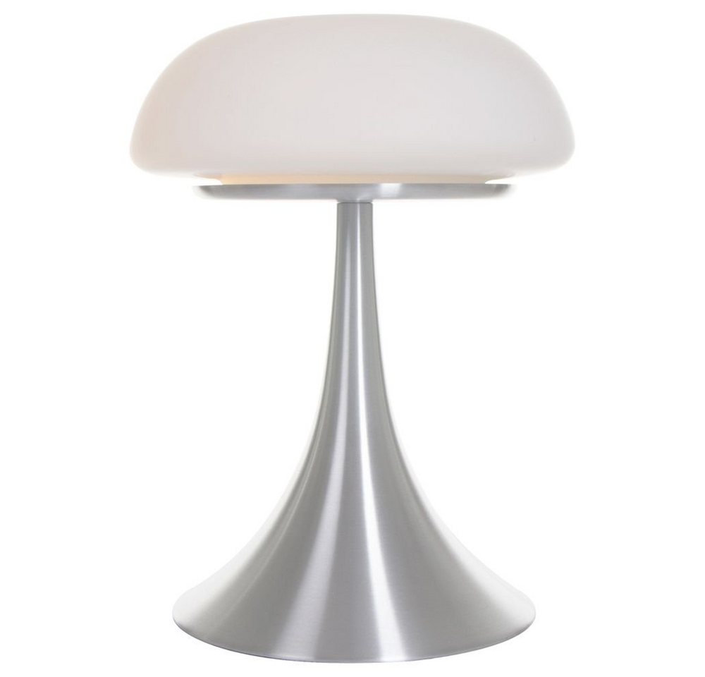 click-licht Tischleuchte Tischleuchte Ancilla in Weiß und Silber E14 2-flammig, keine Angabe, Leuchtmittel enthalten: Nein, warmweiss, Tischleuchte, Nachttischlampe, Tischlampe von click-licht