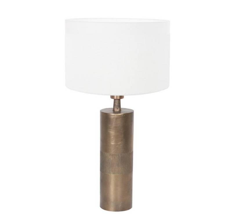 click-licht Tischleuchte Tischleuchte Bassiste II in Weiß und Bronze E27, keine Angabe, Leuchtmittel enthalten: Nein, warmweiss, Tischleuchte von click-licht