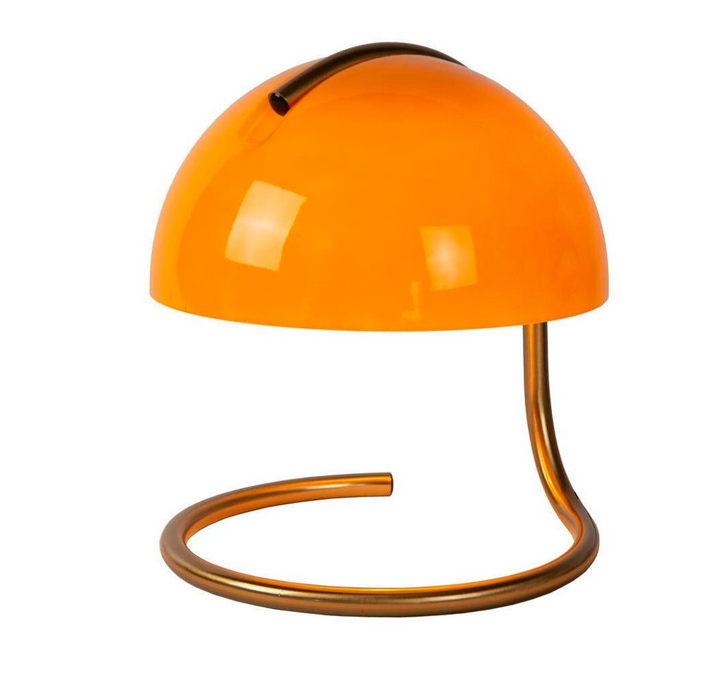 click-licht Tischleuchte Tischleuchte Cato in Orange und Gold-matt E27, keine Angabe, Leuchtmittel enthalten: Nein, warmweiss, Tischleuchte, Nachttischlampe, Tischlampe von click-licht