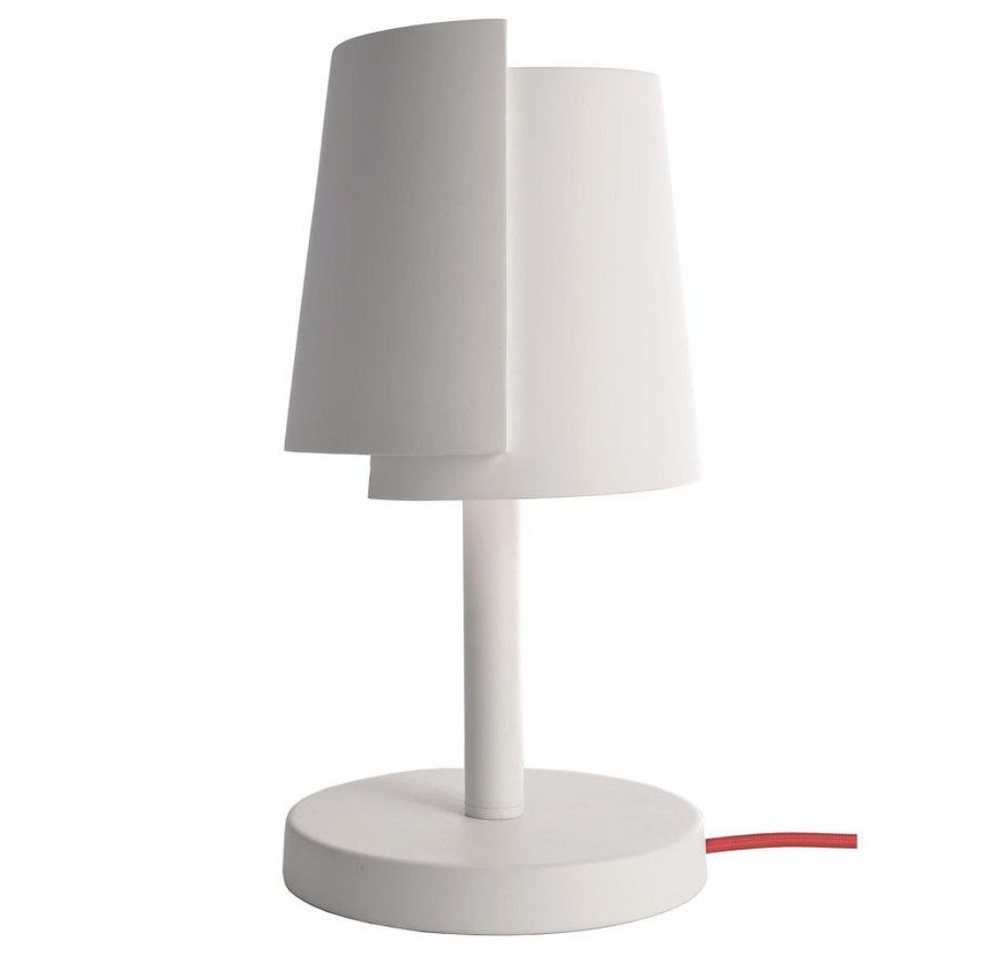 click-licht Tischleuchte Tischleuchte Twister in Weiß G9, keine Angabe, Leuchtmittel enthalten: Nein, warmweiss, Tischleuchte, Nachttischlampe, Tischlampe von click-licht