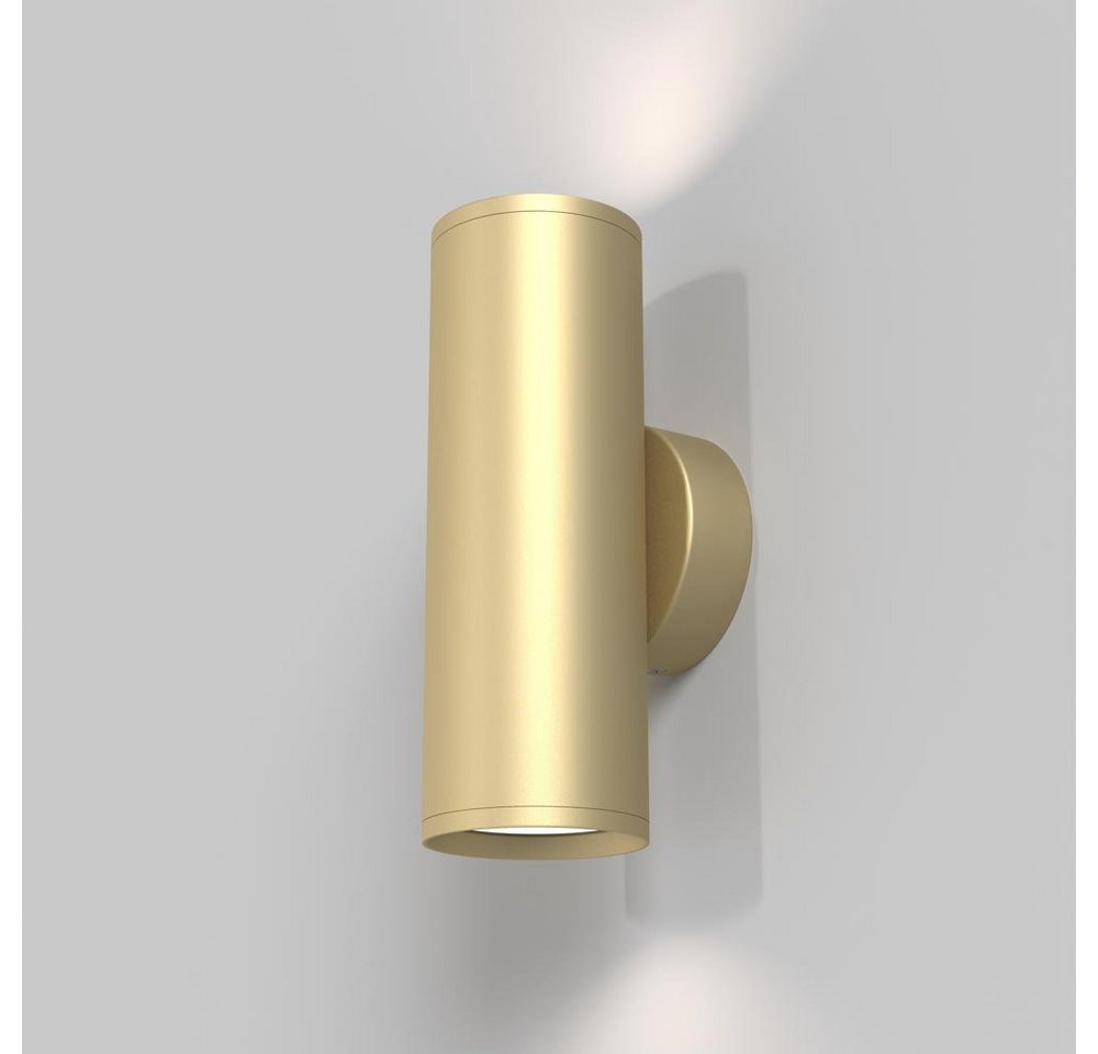 click-licht Wandleuchte Wandleuchte Focus in Gold GU10 2-flammig, keine Angabe, Leuchtmittel enthalten: Nein, warmweiss, Wandleuchte, Wandlampe, Wandlicht von click-licht