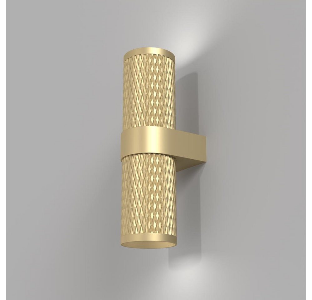 click-licht Wandleuchte Wandleuchte Focus in Gold GU10 2-flammig 217mm, keine Angabe, Leuchtmittel enthalten: Nein, warmweiss, Wandleuchte, Wandlampe, Wandlicht von click-licht