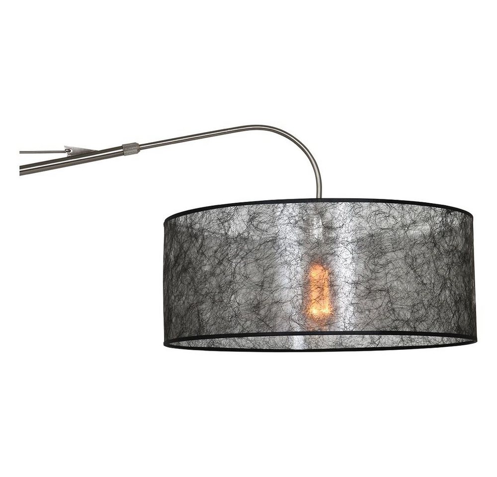 click-licht Wandleuchte Wandleuchte Gramineus Arm in Silber und Grau-transparent E27, keine Angabe, Leuchtmittel enthalten: Nein, warmweiss, Wandleuchte, Wandlampe, Wandlicht von click-licht