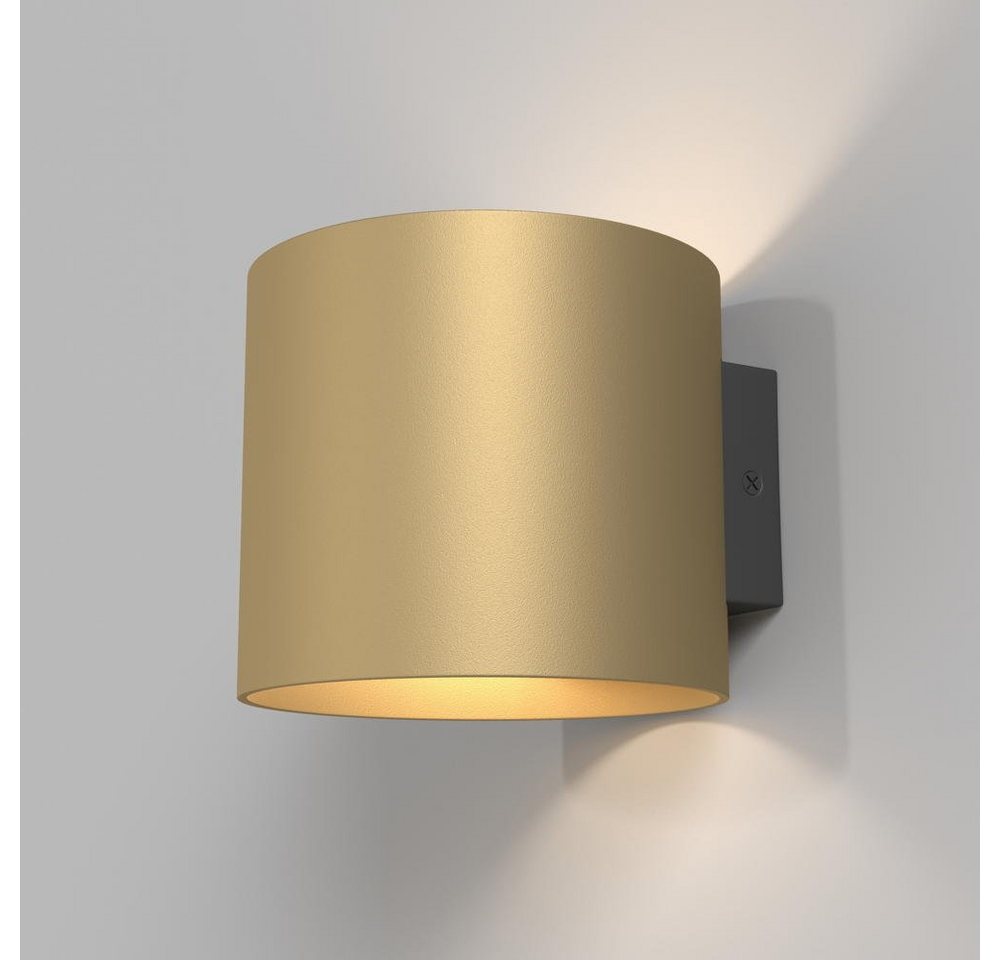 click-licht Wandleuchte Wandleuchte Rond in Gold G9, keine Angabe, Leuchtmittel enthalten: Nein, warmweiss, Wandleuchte, Wandlampe, Wandlicht von click-licht