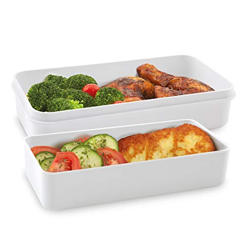 Cloer 800S3-1 Lunch Care System - Bento Box 4-teilig, XXL- Format 2100ml, BPA - frei, Lunchbox, Brotdose für Kinder und Erwachsene zum transportieren von Lebensmitteln von Cloer