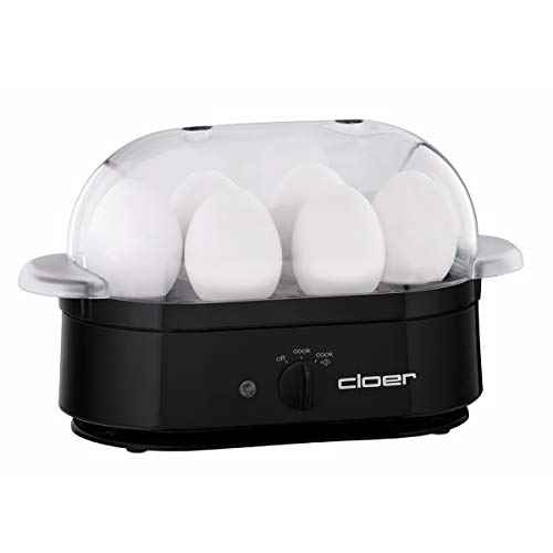 Cloer 6080 Eierkocher mit akustischer Fertigmeldung, 350 W, Schwarz Cloer 6080 Eierkocher mit akustischer Fertigmeldung, 350 W, Schwarz von Cloer