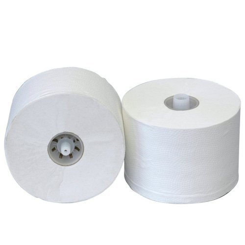 clomo 36 Toilettenpapierrollen (Toilettenpapier, WC Papier) x 100 m, 2-lagig, weiß, EU Ecolabel für clomo Toilettenpapierspender (Duo-Rollen), Doppelrollenspender von clomo