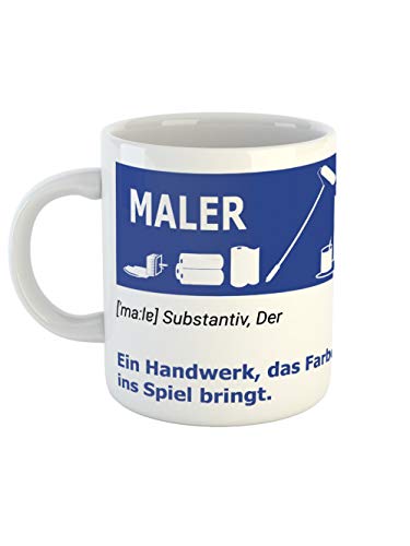 clothinx Handwerker Maler Tasse - Auch eine lustige Geschenk-Idee zur bestandenen Meister-Prüfung, dem Gesellen-Brief oder dem Start und Abschluss der Ausbildung von clothinx