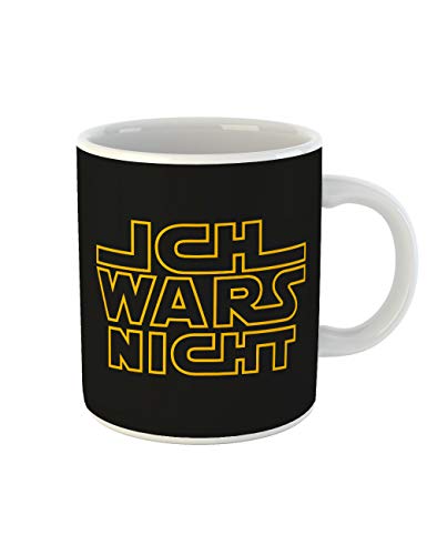 clothinx Ich wars nicht Tasse mit lustigem Spruch - originelle Geschenktasse für Fans - Geschenkidee - Geschenk - Bürotasse - Sprüche Tasse - auch als Pärchen Set kombinierbar - beidseitig bedruckt von clothinx