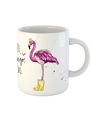 clothinx Kaffee-Tasse mit Aufdruck Ich bin ein Flamingo Ich darf das clothinx Kaffee-Tasse mit Aufdruck Ich bin ein Flamingo Ich darf das von clothinx