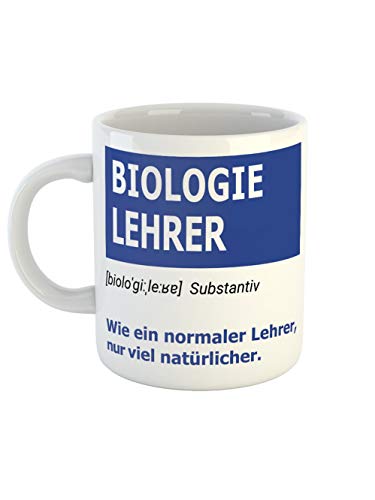 clothinx Tasse als Geschenk für Biologielehrer | Wie eine normaler Lehrer nur viel natürlicher | Zur Verabschiedung Referendariat und zum Geburtstag | Motiv für Dozenten Liebevoll gestaltet von clothinx