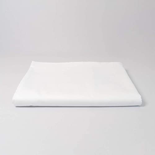 cloudlinen Spannbettlaken aus 100% Extra-Langstapeliger Premium Baumwolle - 200 x 200 cm - weiß einfarbig/unifarben - kuscheliger, Warmer, weicher Satin für besten Schlaf von cloudlinen