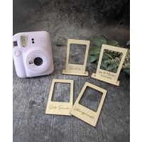 Instax Mini Bilderrahmen Holz Personalisiert - Polaroid Rahmen Gravur Gastgeschenk Hochzeit, Paare, Freundschaft Erinnerung Handmade von cloudninedesignDE