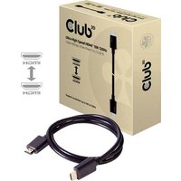 Club3D HDMI Anschlusskabel HDMI-A Stecker, HDMI-A Stecker 1.00m Schwarz CAC-1371 HDMI-Kabel von Club3D