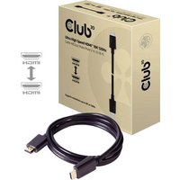 Club3D HDMI Anschlusskabel HDMI-A Stecker, HDMI-A Stecker 2.00m Schwarz CAC-1372 HDMI-Kabel von Club3D