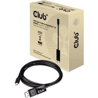 Club3D USB-C® / DisplayPort Adapterkabel USB-C® Stecker, DisplayPort Stecker 1.80m Schwarz CAC-155 von Club3D