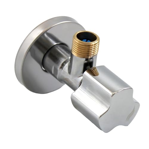 DURO ART Eckventil 1/2 Zoll Selbstdichtend – Wasserhahn Waschmaschine Anschluss – Eckventil Waschbecken 1/2 auf 3/8 Zoll – Öffnet mit 1/4 Umdrehung – für Kalt- und Warmwasseranschluss DURO ART Eckventil 1/2 Zoll Selbstdichtend – Wasserhahn Waschmaschine Anschluss – Eckventil Waschbecken 1/2 auf 3/8 Zoll – Öffnet mit 1/4 Umdrehung – für Kalt- und Warmwasseranschluss von cluro