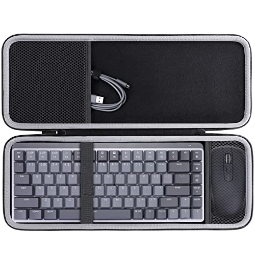 co2CREA Hart Schutz Hülle Etui Tasche für Logitech MX Mechanical Mini Kabellose Tastatur und Anywhere 3S /Anywhere 3 Kabellos Maus Combo,Nur Tasche von co2CREA