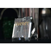 Kristall Werbeanzeige Vitrine 1950Er Jahre/Geschliffenes Glas Facettiert von cobaltblau2013