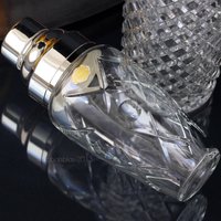 Vintage Cut Glas Cocktail Shaker - Versilbert 3-Teilige Barware von cobaltblau2013