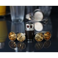 Vintage Eulen Schnapsgläser Set Mid Century Travel Barware Vintage Eulen Schnapsgläser Set Mid Century Travel Barware von cobaltblau2013