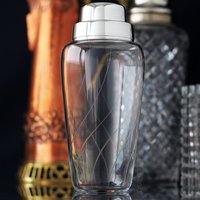 Vintage Wmf Glas Cocktail Shaker Versilbertes 3-Teiliges Barzubehör von cobaltblau2013