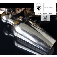 Vtg. 1930Er Jahre Cocktailshaker, 3-Teiliger Shaker, Versilbert, Deutschland, 30Er von cobaltblau2013