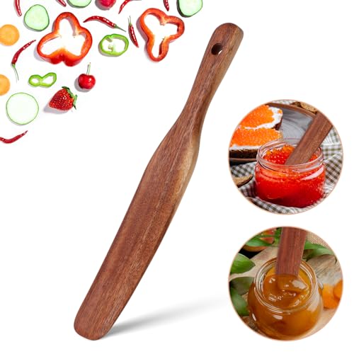 cobee Pfannenwender Holz, 26cm Spurtle Spatel Rührspatel Robuster Teakholz für Sauerteig Starter Kochen Brotteig Schneebesen Sauerteigspatel Topfschaber Spachtel Rührgerät Spatel Spurt Mixer cobee Pfannenwender Holz, 26cm Spurtle Spatel Rührspatel Robuster Teakholz für Sauerteig Starter Kochen Brotteig Schneebesen Sauerteigspatel Topfschaber Spachtel Rührgerät Spatel Spurt Mixer von Cobee
