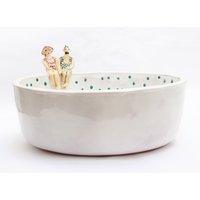 Handgefertigt Keramik Waschbecken Retro Schwimmer Becken, Made To Order von coceramicsstudio