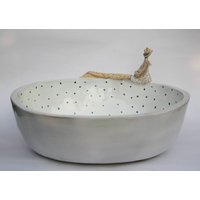 Handgefertigtes Keramik Waschbecken Engel Schwimmer Waschbecken von coceramicsstudio