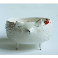 Willow The Igel - Keramik Schale, Übertopf von coceramicsstudio