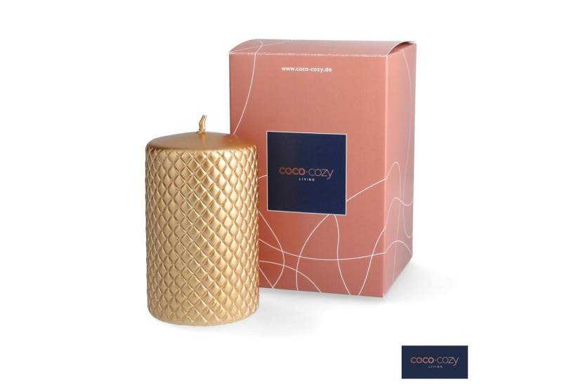 coco+cozy Stumpenkerze Barcelona - ⌀ 7cm x 11 cm Gold, 65 h Brenndauer, gold coco+cozy Stumpenkerze Barcelona - ⌀ 7cm x 11 cm Gold, 65 h Brenndauer, gold von coco+cozy