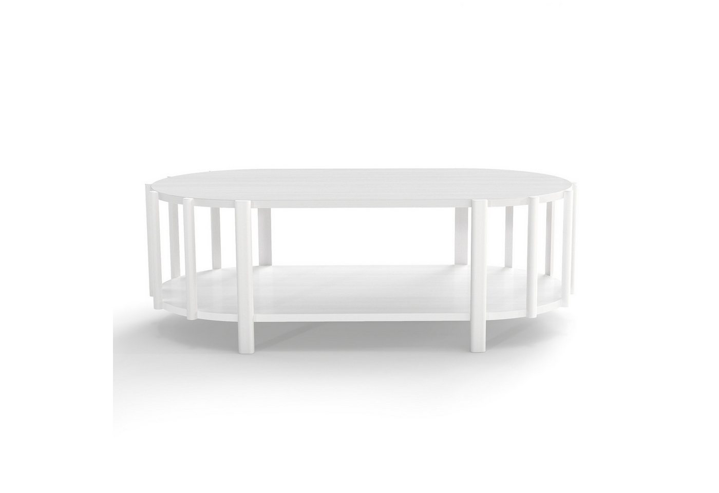 cocosity Couchtisch 119 cm langer ovaler Couchtisch mit Stauraum, moderner Stil, weiß, Hohe Belastbarkeit, Erstklassige Verarbeitung, Einfache Reinigung cocosity Couchtisch 119 cm langer ovaler Couchtisch mit Stauraum, moderner Stil, weiß, Hohe Belastbarkeit, Erstklassige Verarbeitung, Einfache Reinigung von cocosity