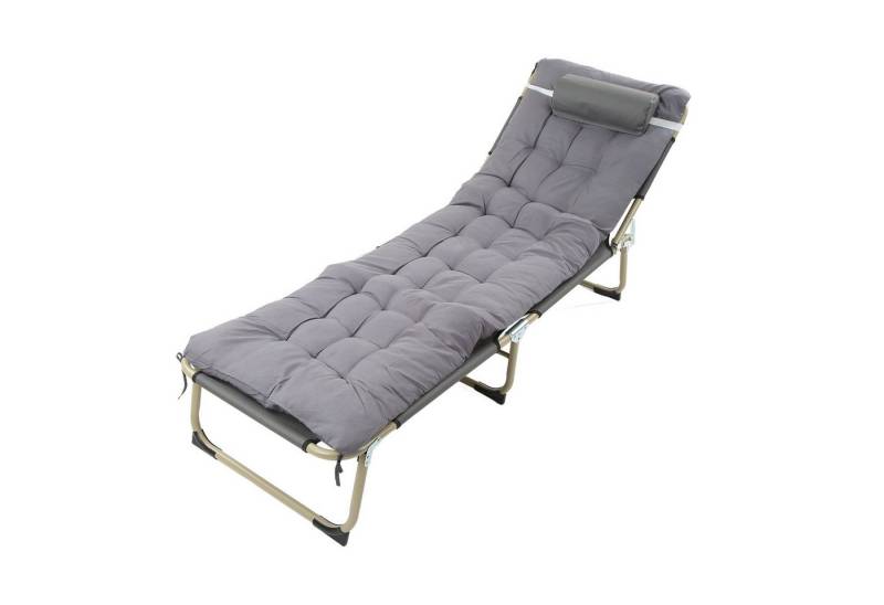 cocosity Feldbett Einzelbett, geeignet zum Campen oder für ein kurzes Nickerchen im Büro rundes Rohr graues verdicktes Perlmuttpolster cocosity Feldbett Einzelbett, geeignet zum Campen oder für ein kurzes Nickerchen im Büro rundes Rohr graues verdicktes Perlmuttpolster von cocosity